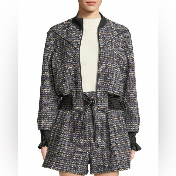 Phillip Lim 3.1 Textured Tweed Track Jacket - Picture 1 of 10